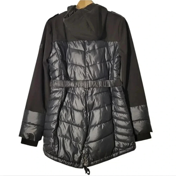 BCBGeneration Puffer Belted Winter Jacket Black Size Small. - Picture 7 of 8